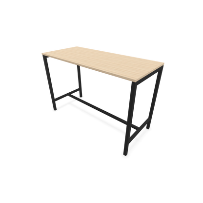 Narbutas Nova Hochtisch 1050mm hoch - 1600x700mm - Gestell Schwarz - Tischplatte Eschendekor sandbeige - 6020328