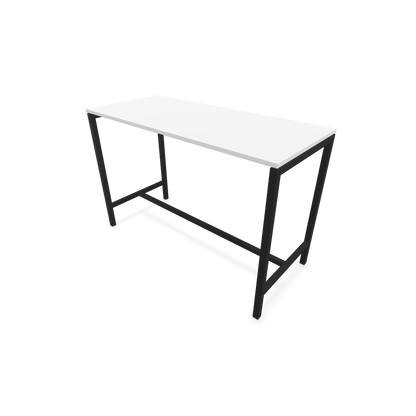 Narbutas Nova Hochtisch 1050mm hoch - 1600x700mm - Gestell Schwarz - Tischplatte Weiss - 6020331