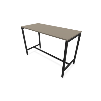 Narbutas Nova Hochtisch 1050mm hoch - 1600x700mm - Gestell Schwarz - Tischplatte Cubanitgrau - 6020333