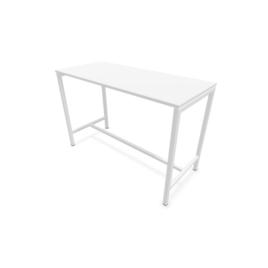 Narbutas Nova Hochtisch 1050mm hoch - 1600x700mm - Gestell Weiss - Tischplatte Weiss - 6020340