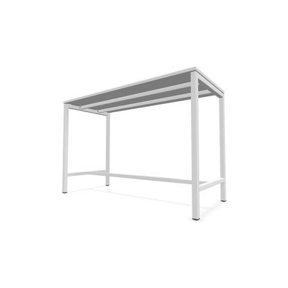 Narbutas Nova Hochtisch 1050mm hoch - 1600x700mm - Gestell Weiss - Tischplatte Weiss Ansicht von unten - 6020340