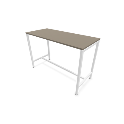 Narbutas Nova Hochtisch 1050mm hoch - 1600x700mm - Gestell Weiss - Tischplatte Cubanitgrau - 6020342