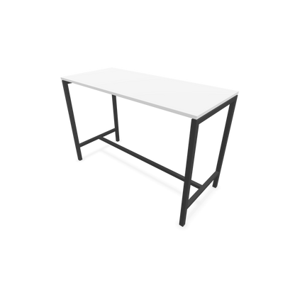Narbutas Nova Hochtisch 1050mm hoch - 1600x700mm - Gestell Dunkelgrau - Tischplatte Weiss - 6020358