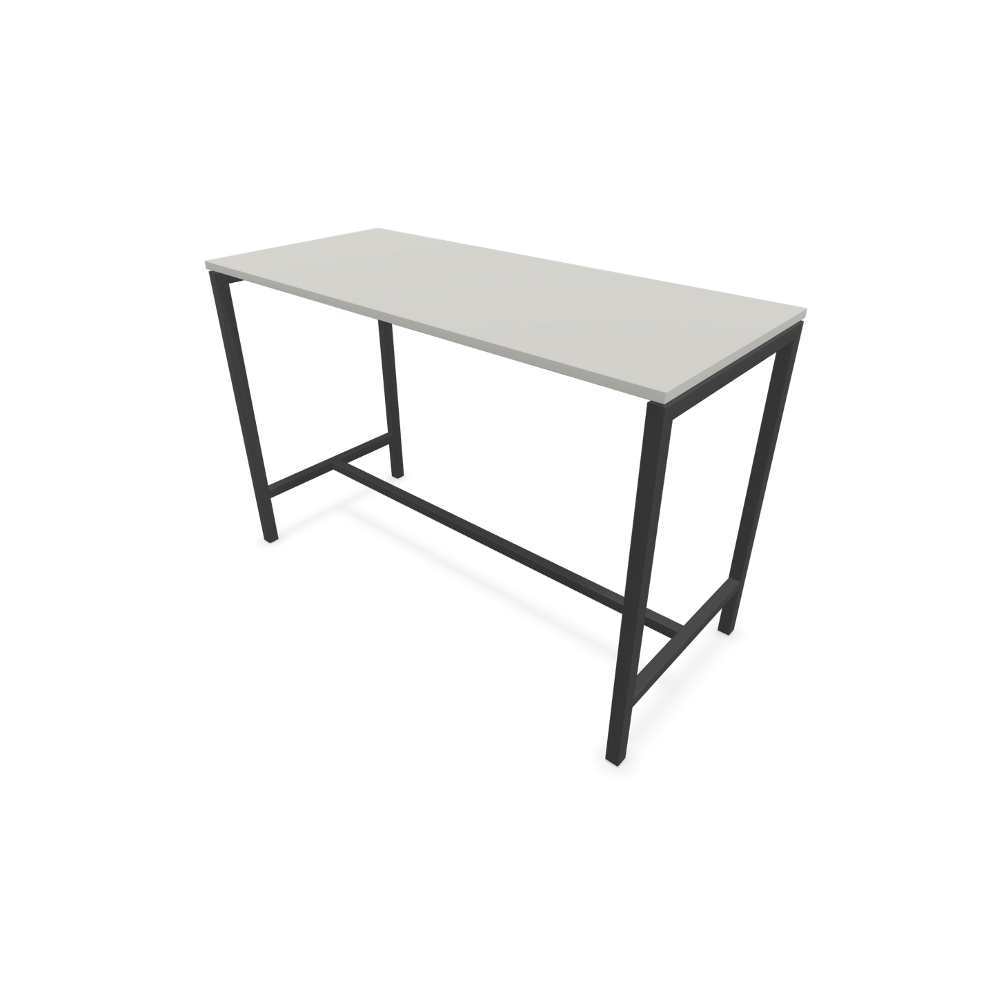 Narbutas Nova Hochtisch 1050mm hoch - 1600x700mm - Gestell Dunkelgrau - Tischplatte Perlgrau - 6020361