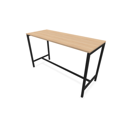 Narbutas Nova Hochtisch 1050mm hoch - 1800x700mm - Gestell Schwarz - Tischplatte Bernsteineichendekor - 6020363