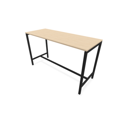 Narbutas Nova Hochtisch 1050mm hoch - 1800x700mm - Gestell Schwarz - Tischplatte Eschendekor sandbeige - 6020364