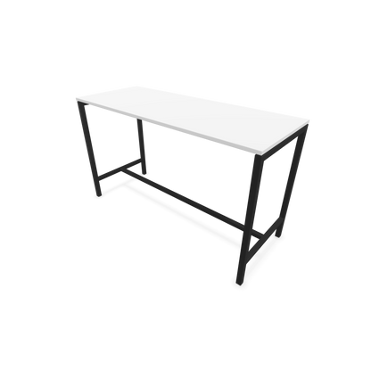 Narbutas Nova Hochtisch 1050mm hoch - 1800x700mm - Gestell Schwarz - Tischplatte Weiss - 6020367