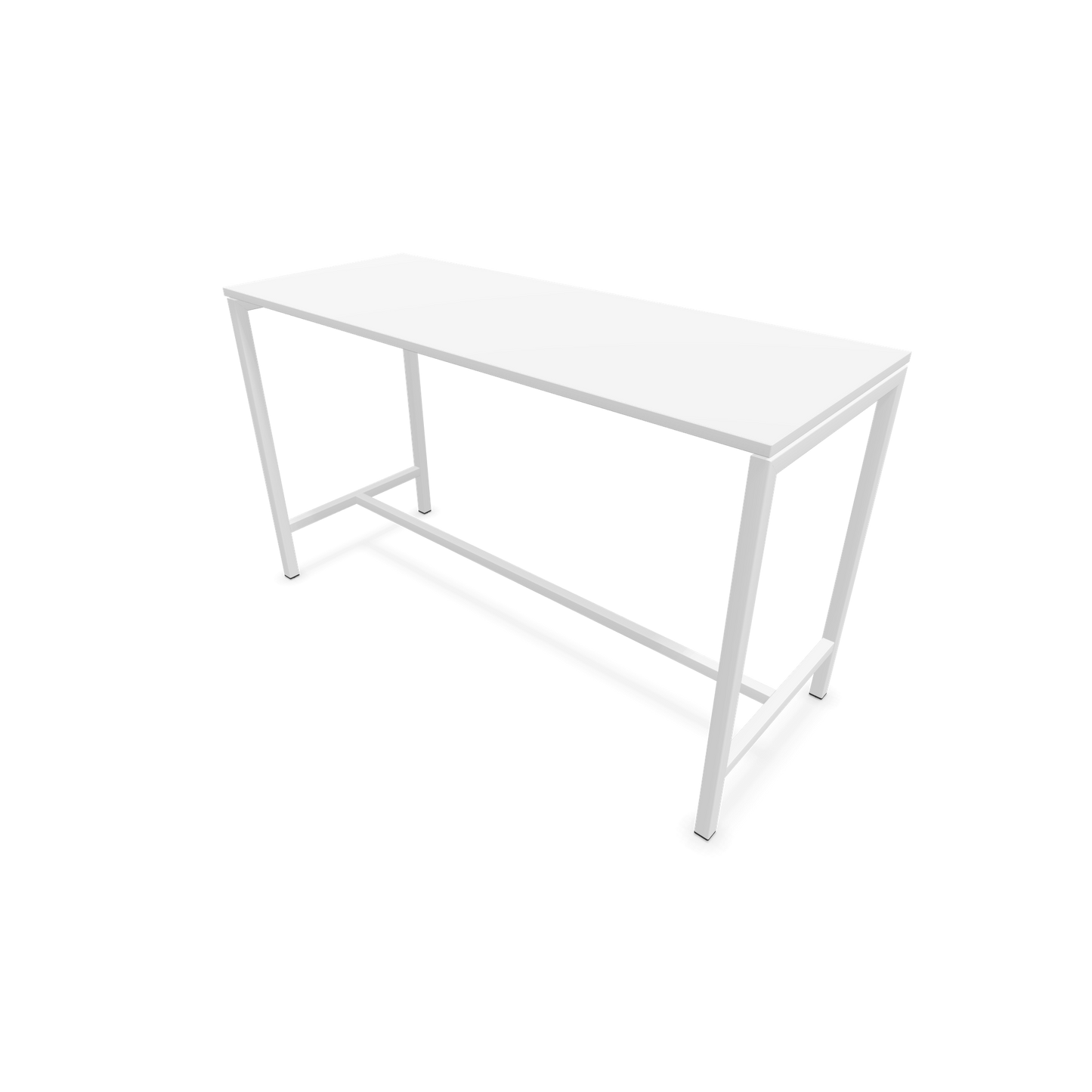 Narbutas Nova Hochtisch 1050mm hoch - 1800x700mm - Gestell Weiss - Tischplatte Weiss - 6020376
