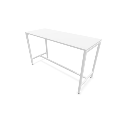 Narbutas Nova Hochtisch 1050mm hoch - 1800x700mm - Gestell Weiss - Tischplatte Weiss - 6020376