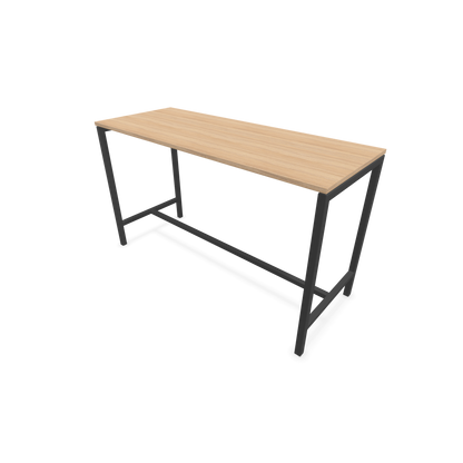 Narbutas Nova Hochtisch 1050mm hoch - 1800x700mm - Gestell Dunkelgrau - Tischplatte Bernsteineichendekor - 6020390
