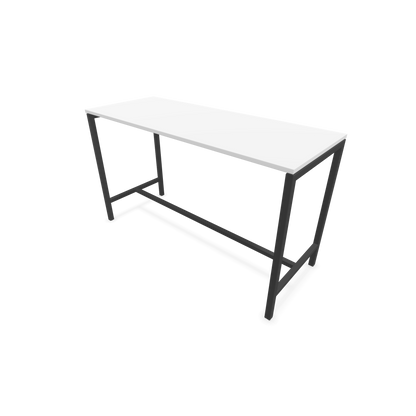 Narbutas Nova Hochtisch 1050mm hoch - 1800x700mm - Gestell Dunkelgrau - Tischplatte Weiss - 6020394
