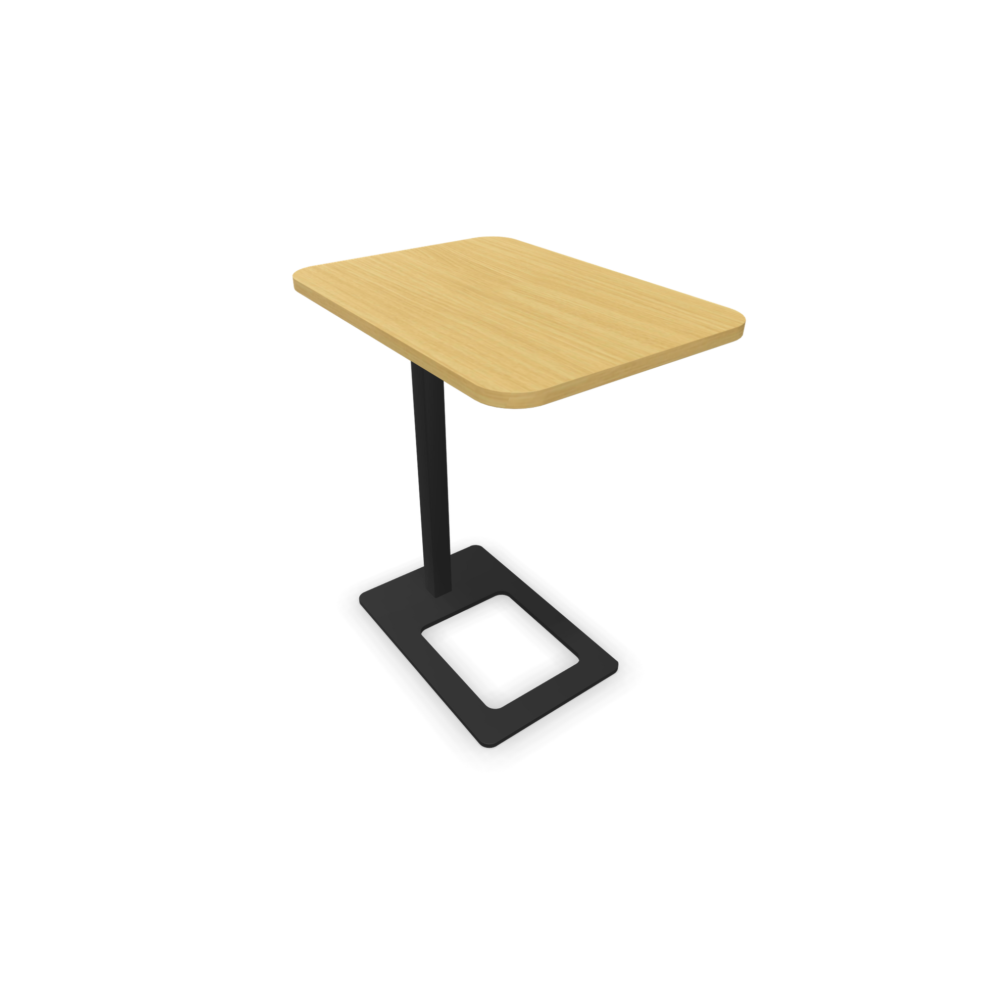 Narbutas MOBI Loungetisch Gestell Schwarz - Tischplatte Eiche Furnier - 6020398