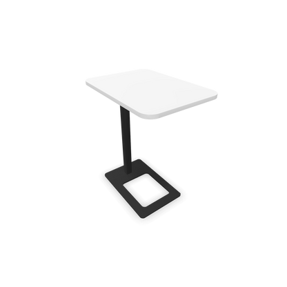 Narbutas MOBI Loungetisch Gestell Schwarz - Tischplatte Weiss - 6020405