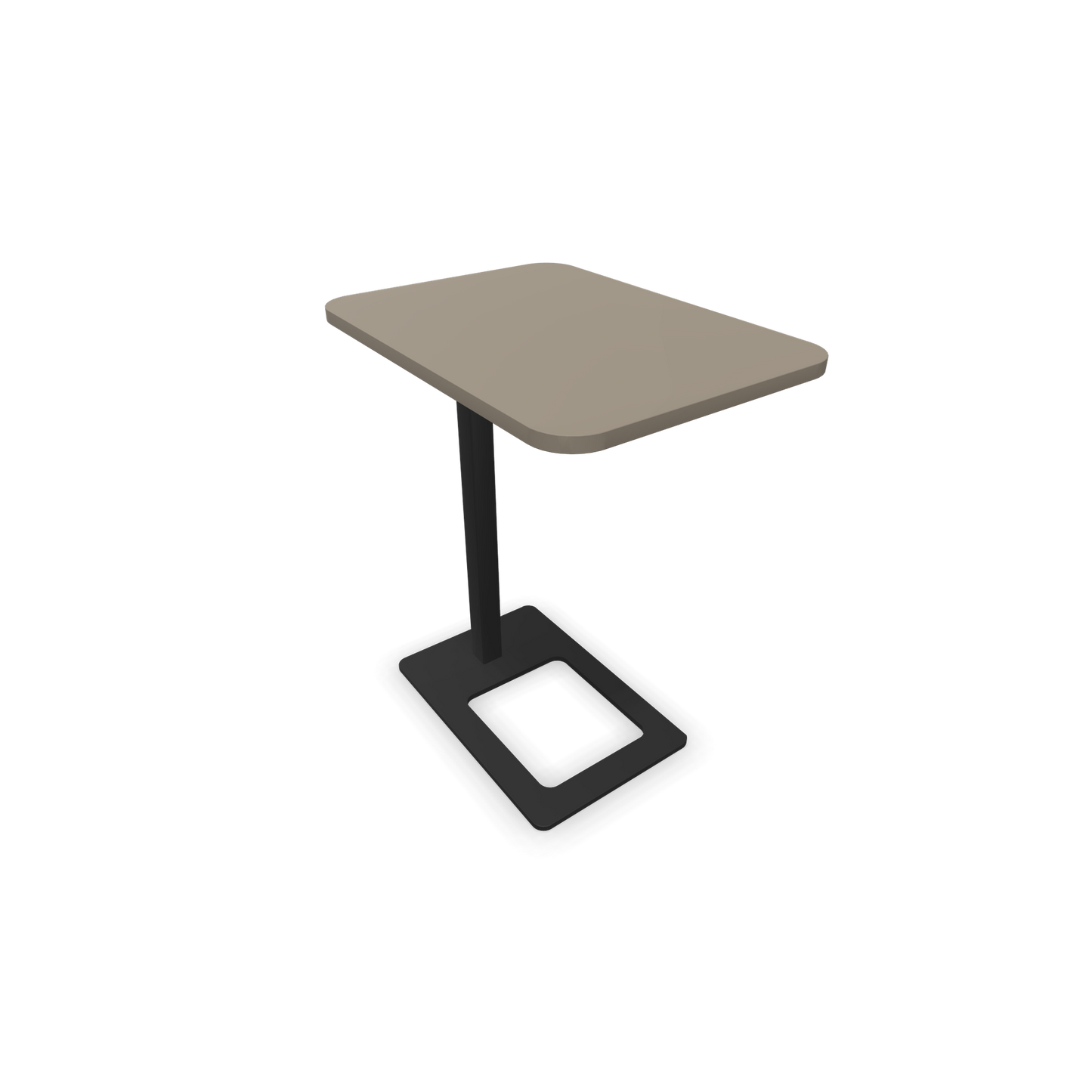 Narbutas MOBI Loungetisch Gestell Schwarz - Tischplatte Cubanitgrau - 6020406