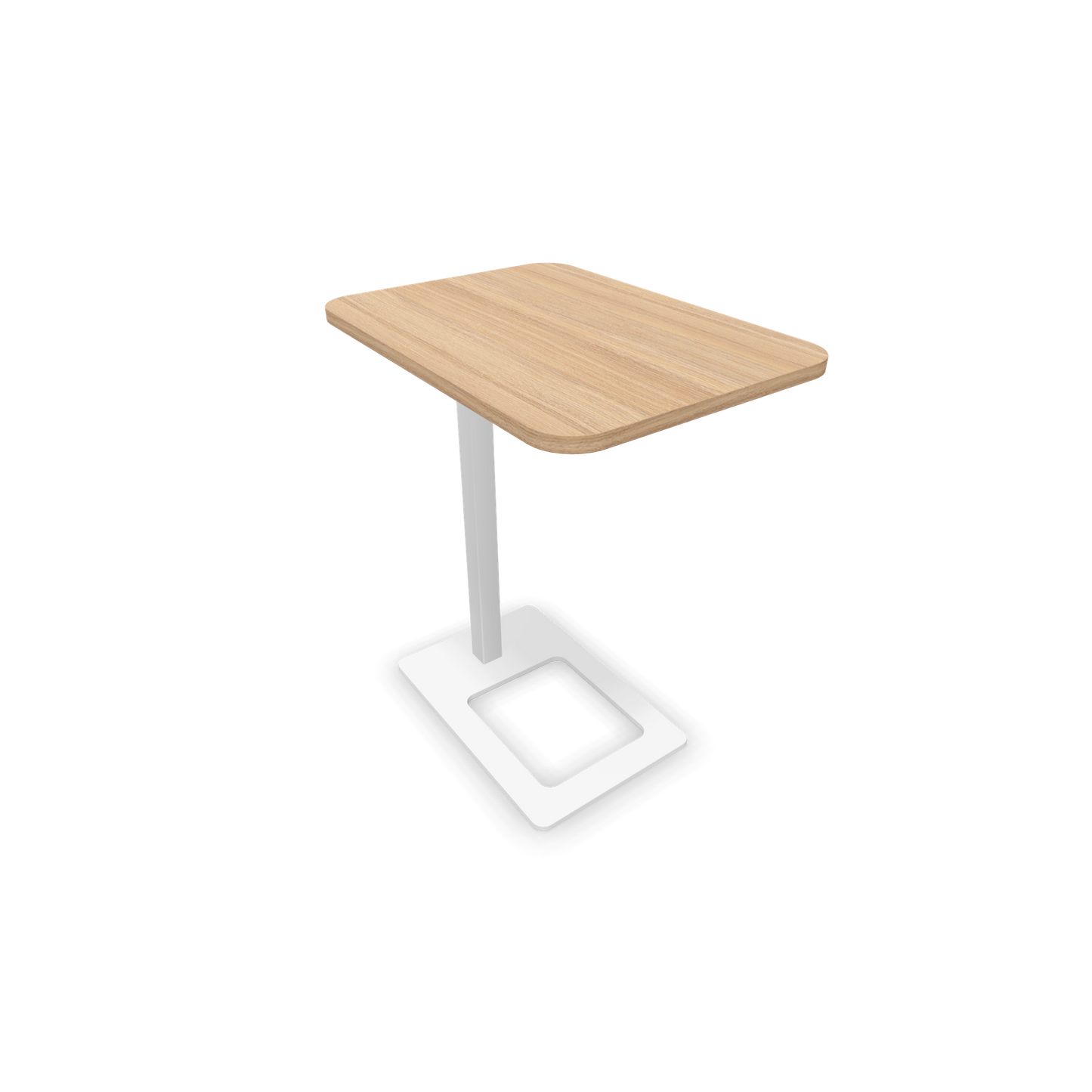 Narbutas MOBI Loungetisch Gestell Weiss - Tischplatte Bernsteineichendekor - 6020412