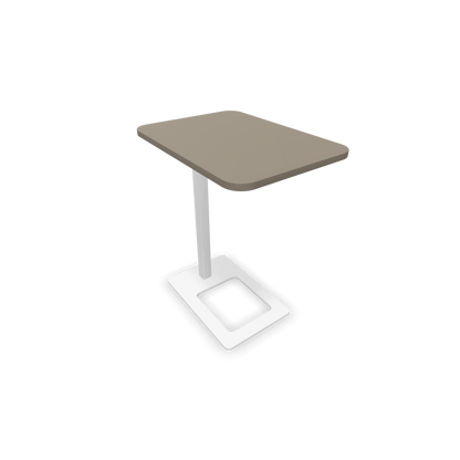 Narbutas MOBI Loungetisch Gestell Weiss - Tischplatte Cubanitgrau - 6020418