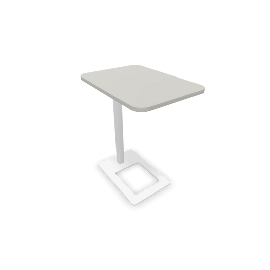 Narbutas MOBI Loungetisch Gestell Weiss - Tischplatte Perlgrau - 6020419