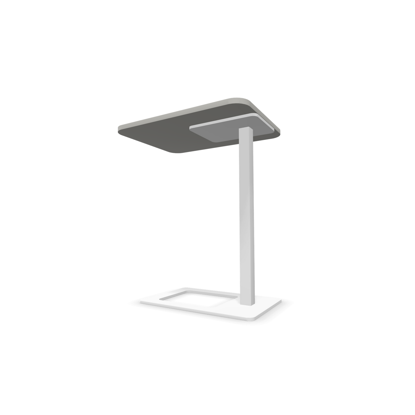 Narbutas MOBI Loungetisch Gestell Weiss - Tischplatte Perlgrau von unten - 6020419