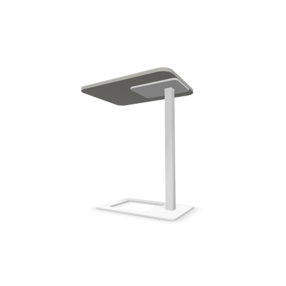 Narbutas MOBI Loungetisch Gestell Weiss - Tischplatte Perlgrau von unten - 6020419