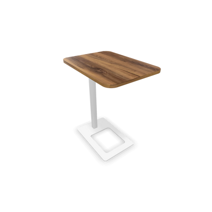 Narbutas MOBI Loungetisch Gestell Weiss - Tischplatte Walnuss Furnier - 6020420