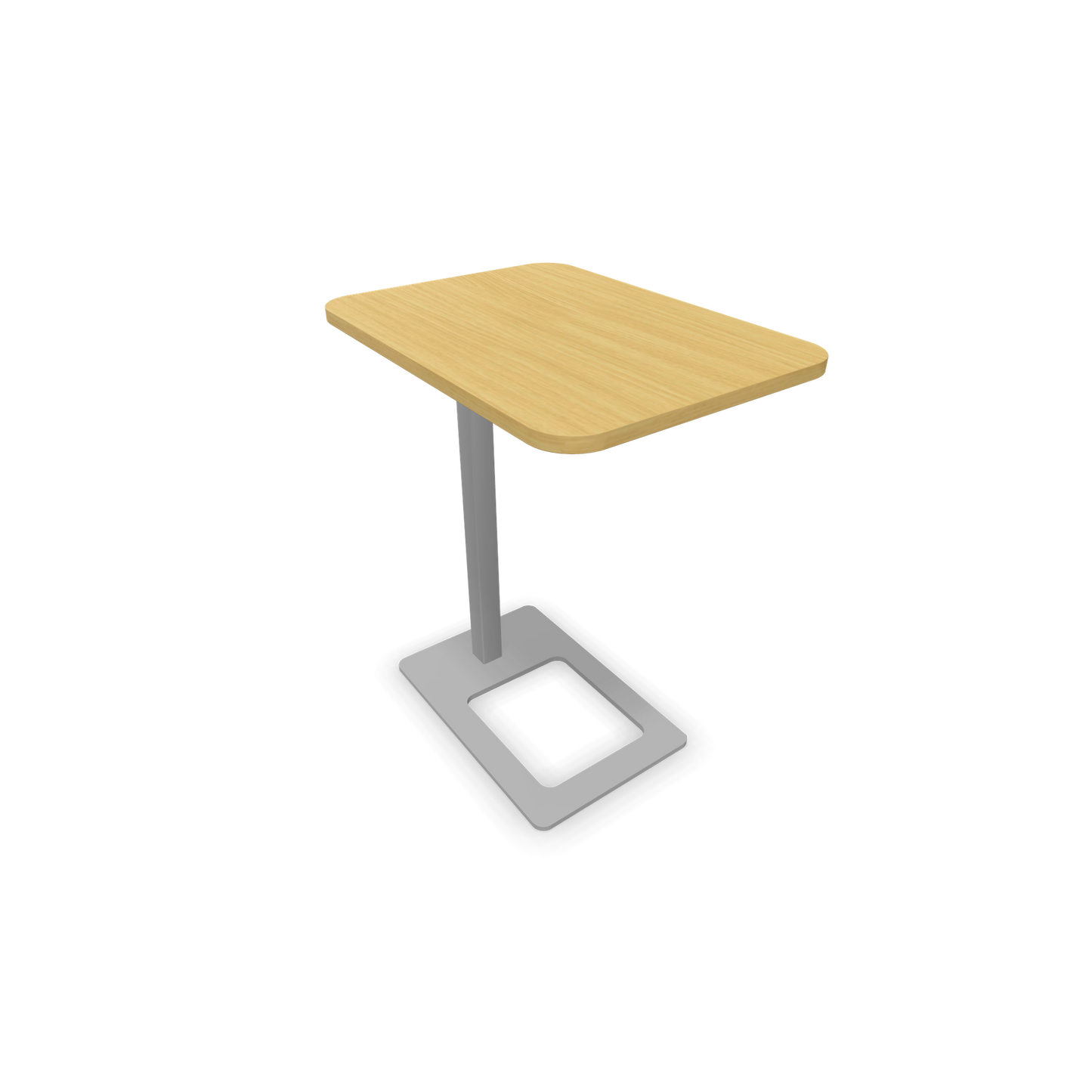 Narbutas MOBI Loungetisch Gestell Silbergrau - Tischplatte Eiche Furnier - 6020422