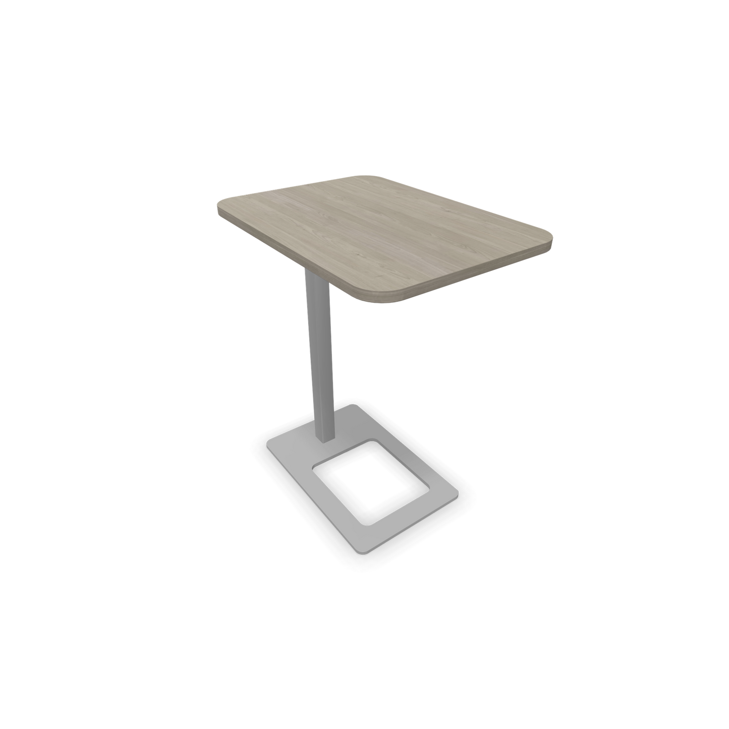 Narbutas MOBI Loungetisch Gestell Silbergrau - Tischplatte Holzdekor grau - 6020427