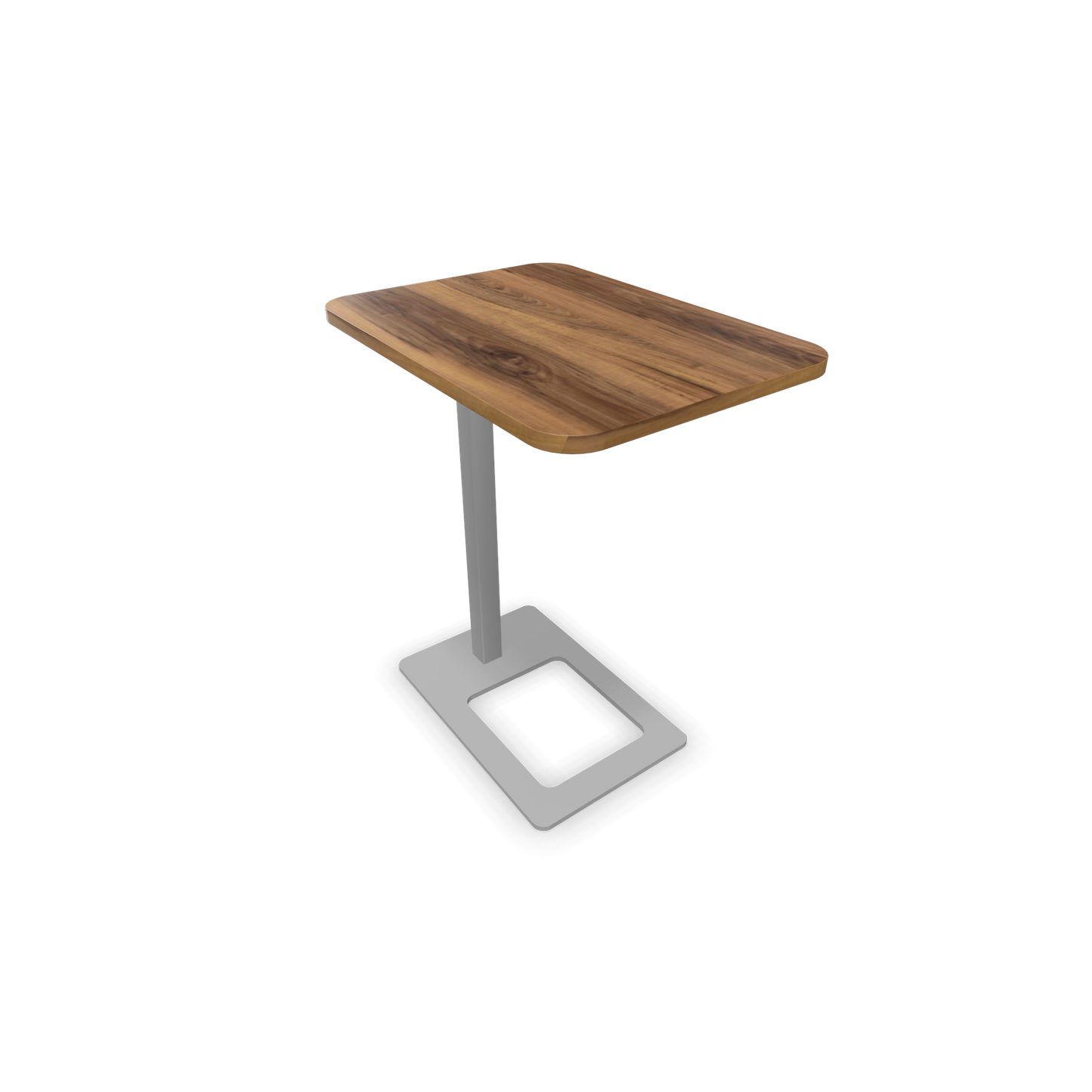 Narbutas MOBI Loungetisch Gestell Silbergrau - Tischplatte Walnuss Furnier - 6020432