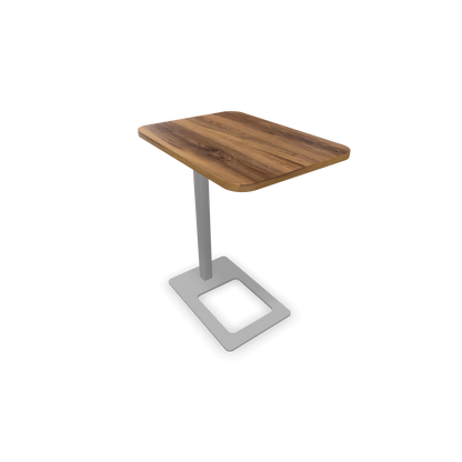 Narbutas MOBI Loungetisch Gestell Silbergrau - Tischplatte Walnuss Furnier - 6020432