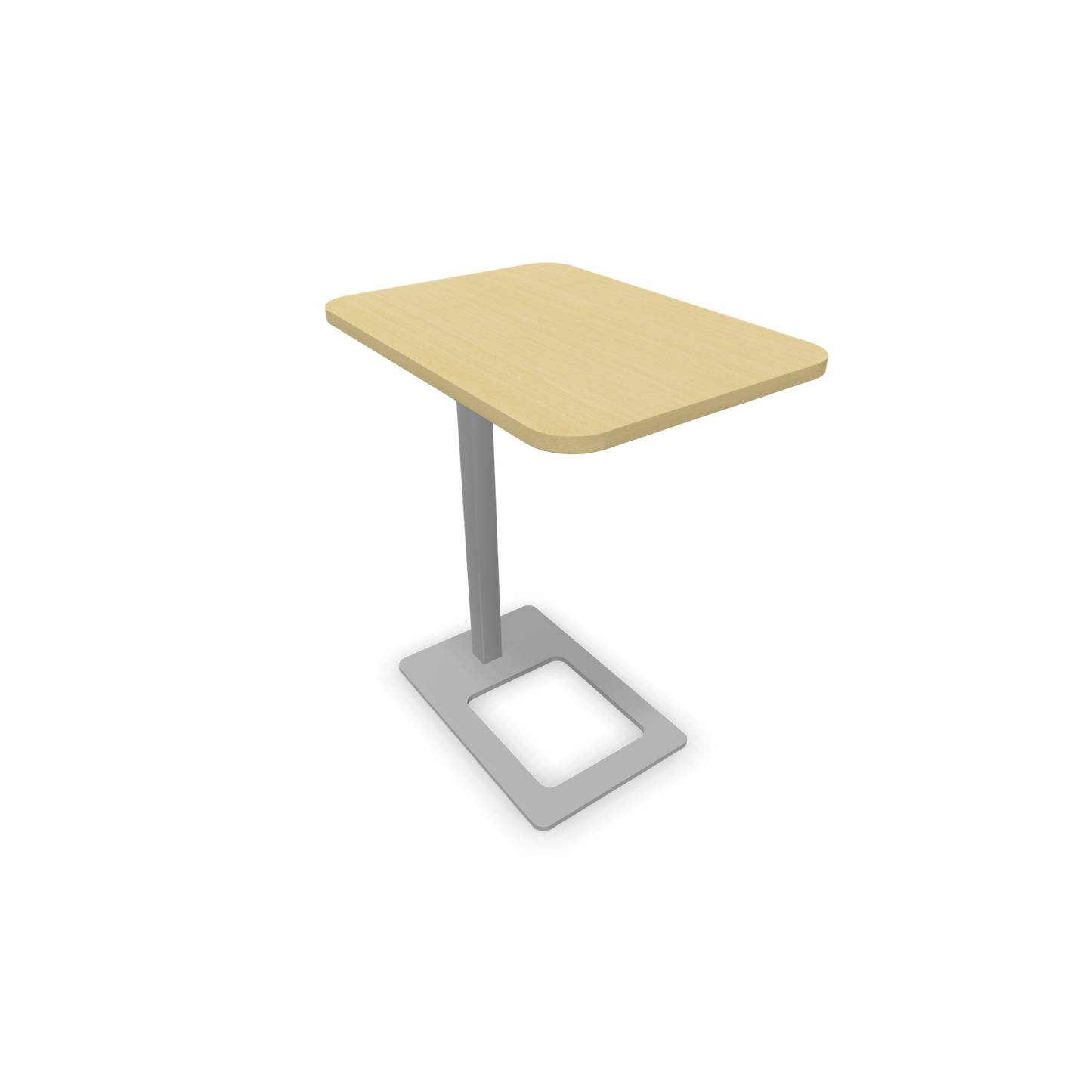 Narbutas MOBI Loungetisch Gestell Silbergrau - Tischplatte Eschen Furnier - 6020433