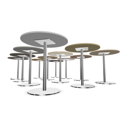 Narbutas Sito Kaffetisch rund 700mm mit verschiendenen Tischplatten Ansicht von unten - 6020459