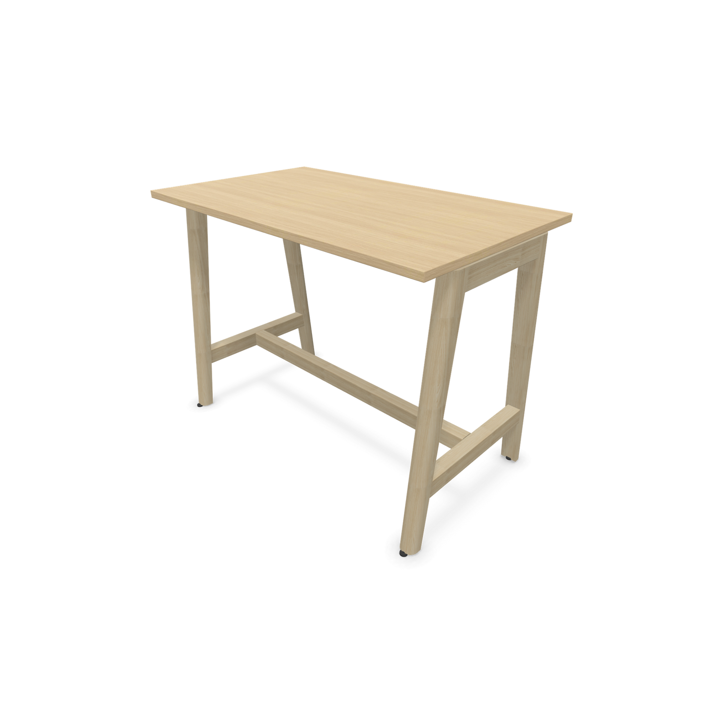 Narbutas Nova Wood Hochtisch 900mm hoch - 1200x700mm - Gestell Esche Natur - Tischplatte Eichendekor - 6020462