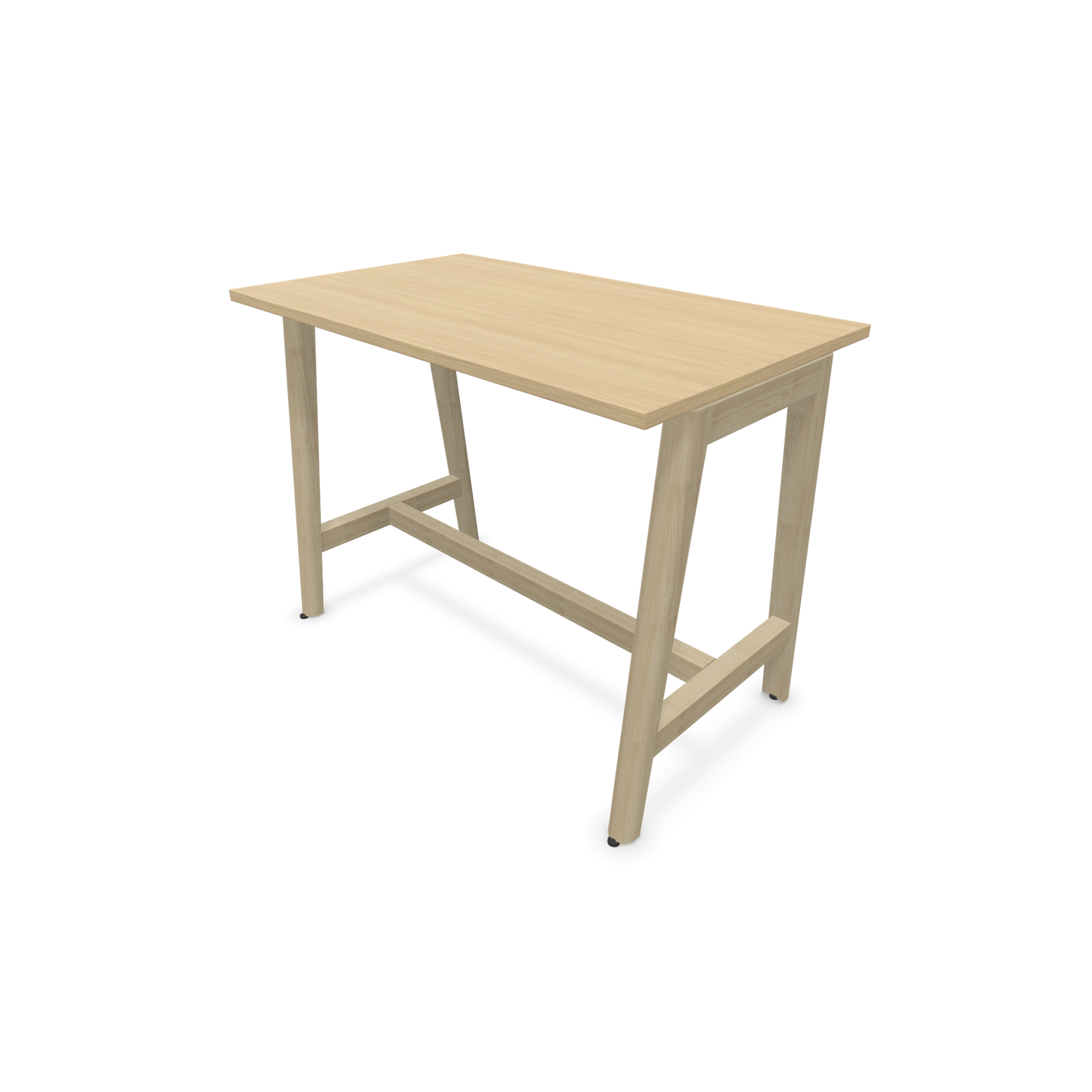 Narbutas Nova Wood Hochtisch 900mm hoch - 1200x700mm - Gestell Esche Natur - Tischplatte Eichendekor - 6020462