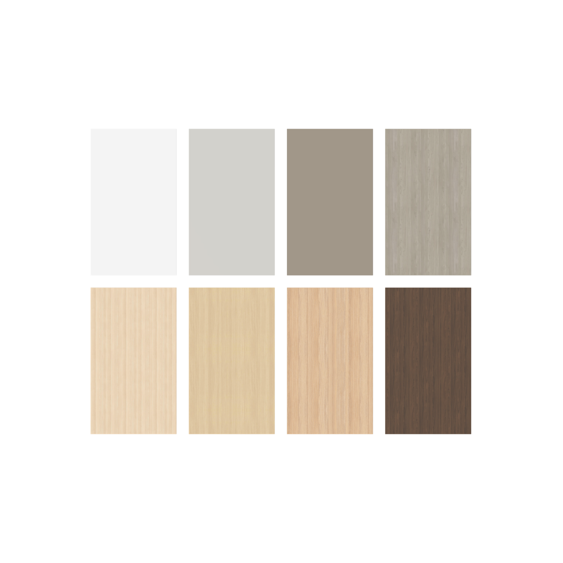 Narbutas Nova Wood Hochtisch 900mm hoch - 1200x700mm - Gestell Esche Natur - 9 Tischplatten von oben