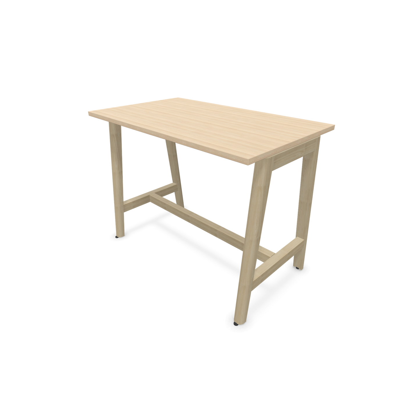 Narbutas Nova Wood Hochtisch 900mm hoch - 1200x700mm - Gestell Esche Natur - Tischplatte Eschendekor sandbeige - 6020464