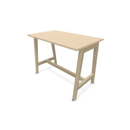 Narbutas Nova Wood Hochtisch 900mm hoch - 1200x700mm - Gestell Esche Natur - Tischplatte Eschendekor sandbeige - 6020464