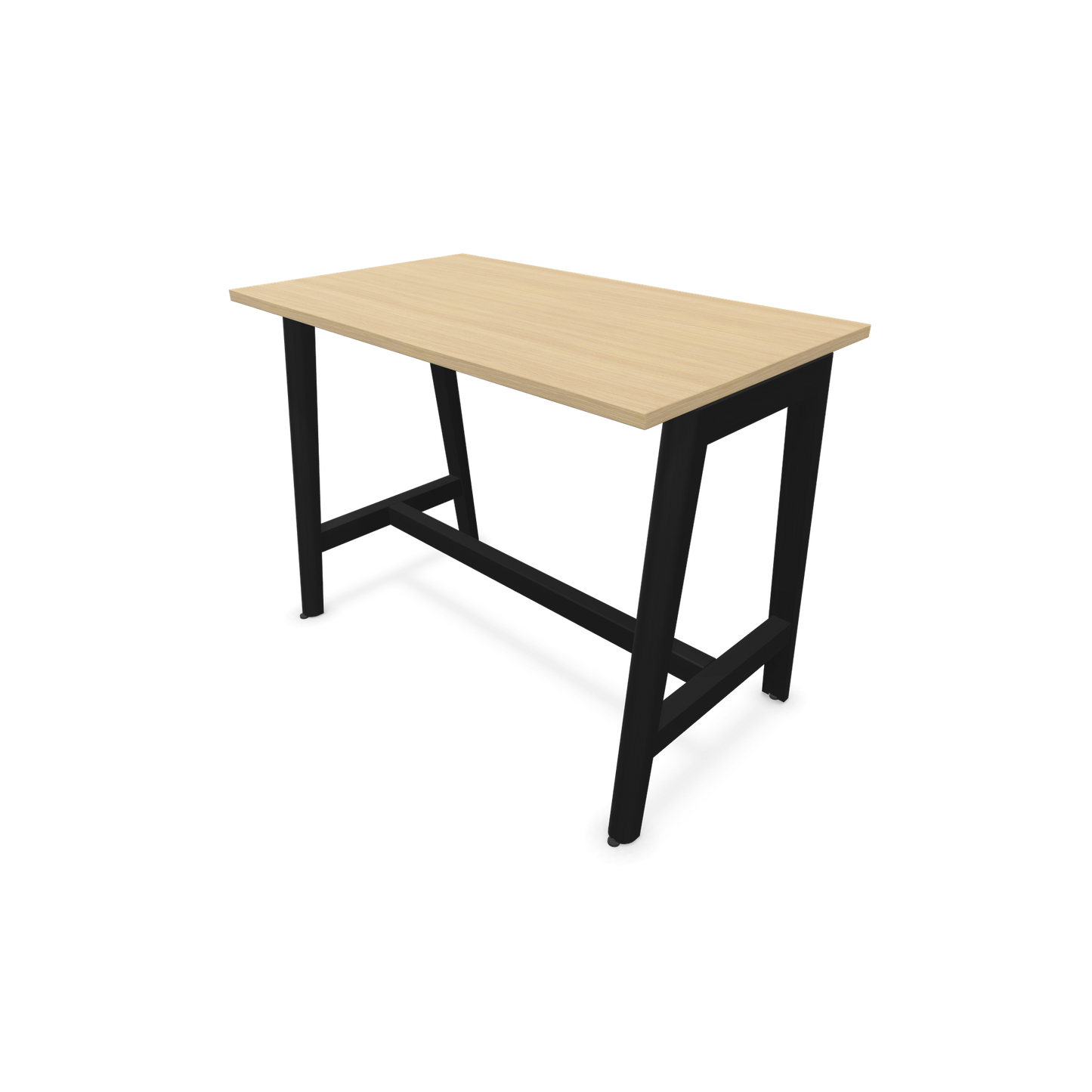 Narbutas Nova Wood Hochtisch 900mm hoch - 1200x700mm - Gestell Esche Schwarz - Tischplatte Eichendekor - 6020471