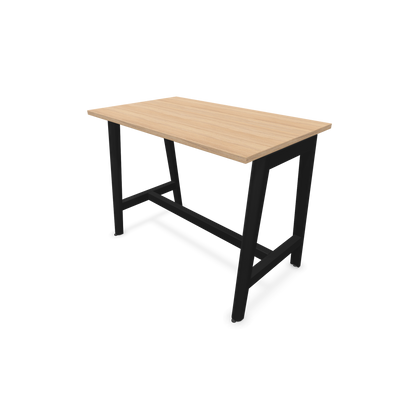Narbutas Nova Wood Hochtisch 900mm hoch - 1200x700mm - Gestell Esche Schwarz - Tischplatte Bernsteineichendekor - 6020472