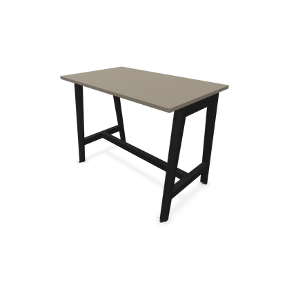 Narbutas Nova Wood Hochtisch 900mm hoch - 1200x700mm - Gestell Esche Schwarz - Tischplatte Cubanitgrau - 6020478