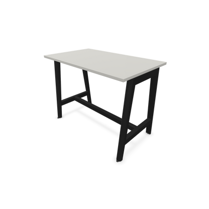 Narbutas Nova Wood Hochtisch 900mm hoch - 1200x700mm - Gestell Esche Schwarz - Tischplatte Perlgrau - 6020479