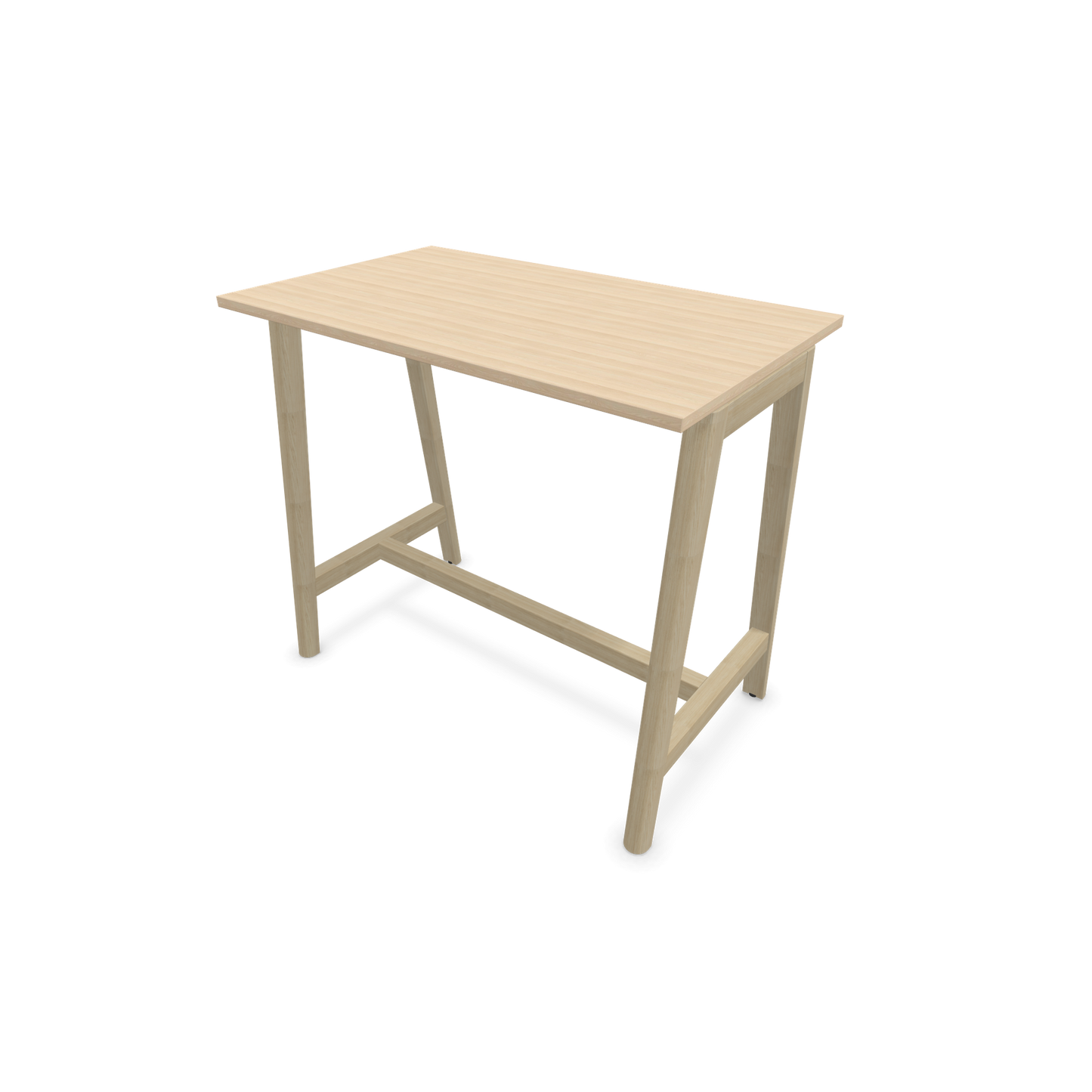 Narbutas Nova Wood Hochtisch 1050mm hoch - 1200x700mm - Gestell Esche Natur - Tischplatte Eschendekor sandbeige - 6020482