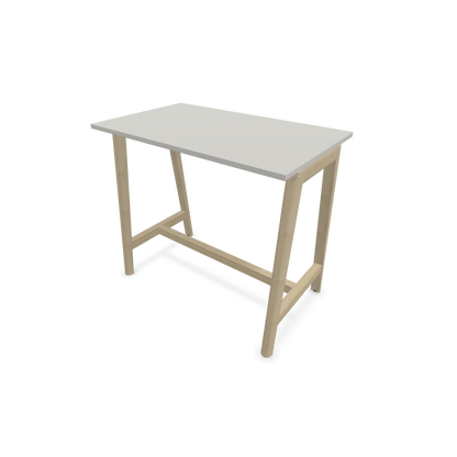 Narbutas Nova Wood Hochtisch 1050mm hoch - 1200x700mm - Gestell Esche Natur - Tischplatte PErlgrau - 6020488