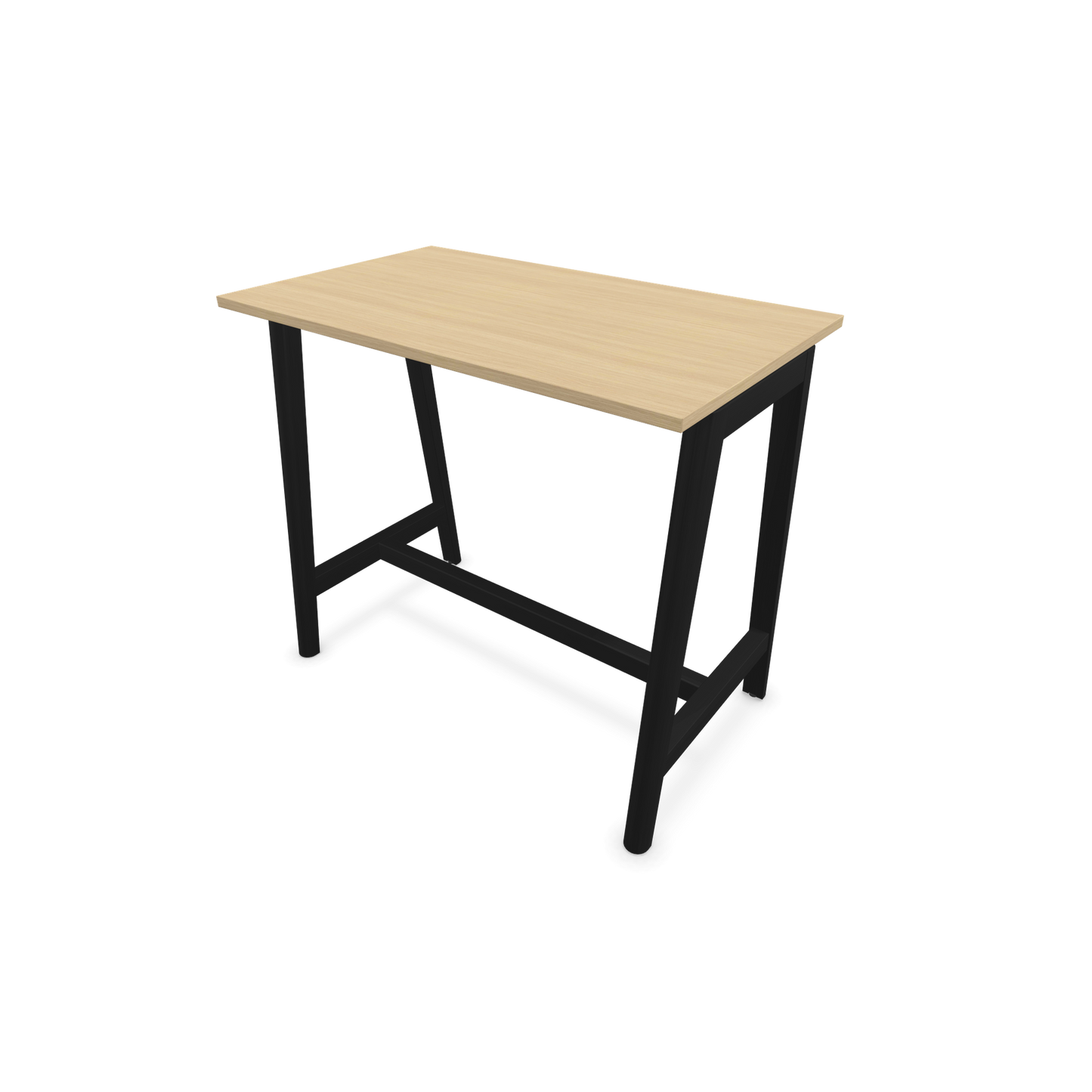Narbutas Nova Wood Hochtisch 1050mm hoch - 1200x700mm - Gestell Esche Schwarz - Tischplatte Eichendekor - 6020489