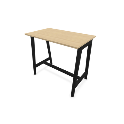 Narbutas Nova Wood Hochtisch 1050mm hoch - 1200x700mm - Gestell Esche Schwarz - Tischplatte Eichendekor - 6020489