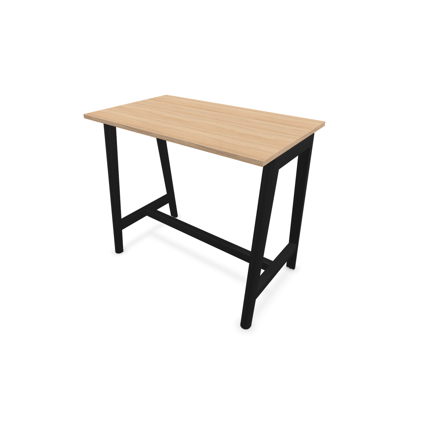 Narbutas Nova Wood Hochtisch 1050mm hoch - 1200x700mm - Gestell Esche Schwarz - Tischplatte Bernsteineichendekor - 6020490