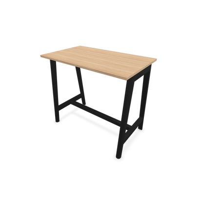 Narbutas Nova Wood Hochtisch 1050mm hoch - 1200x700mm - Gestell Esche Schwarz - Tischplatte Bernsteineichendekor - 6020490
