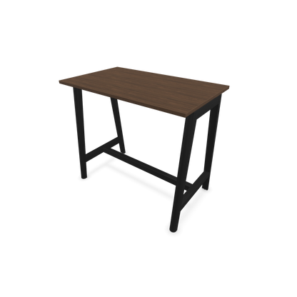 Narbutas Nova Wood Hochtisch 1050mm hoch - 1200x700mm - Gestell Esche Schwarz - Tischplatte Nussbaumdekor dunkel - 6020492