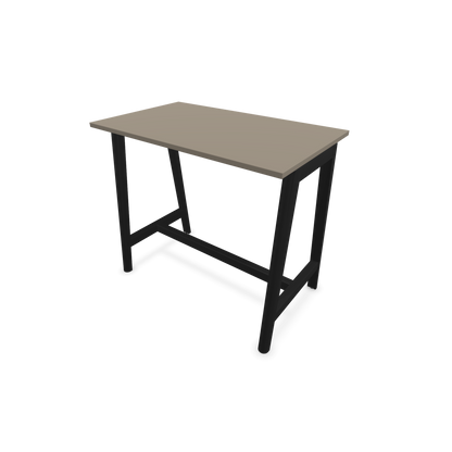 Narbutas Nova Wood Hochtisch 1050mm hoch - 1200x700mm - Gestell Esche Schwarz - Tischplatte Cubanitgrau - 6020496