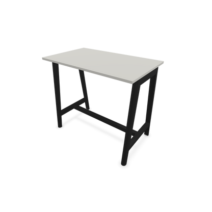 Narbutas Nova Wood Hochtisch 1050mm hoch - 1200x700mm - Gestell Esche Schwarz - Tischplatte Perlgrau - 6020497