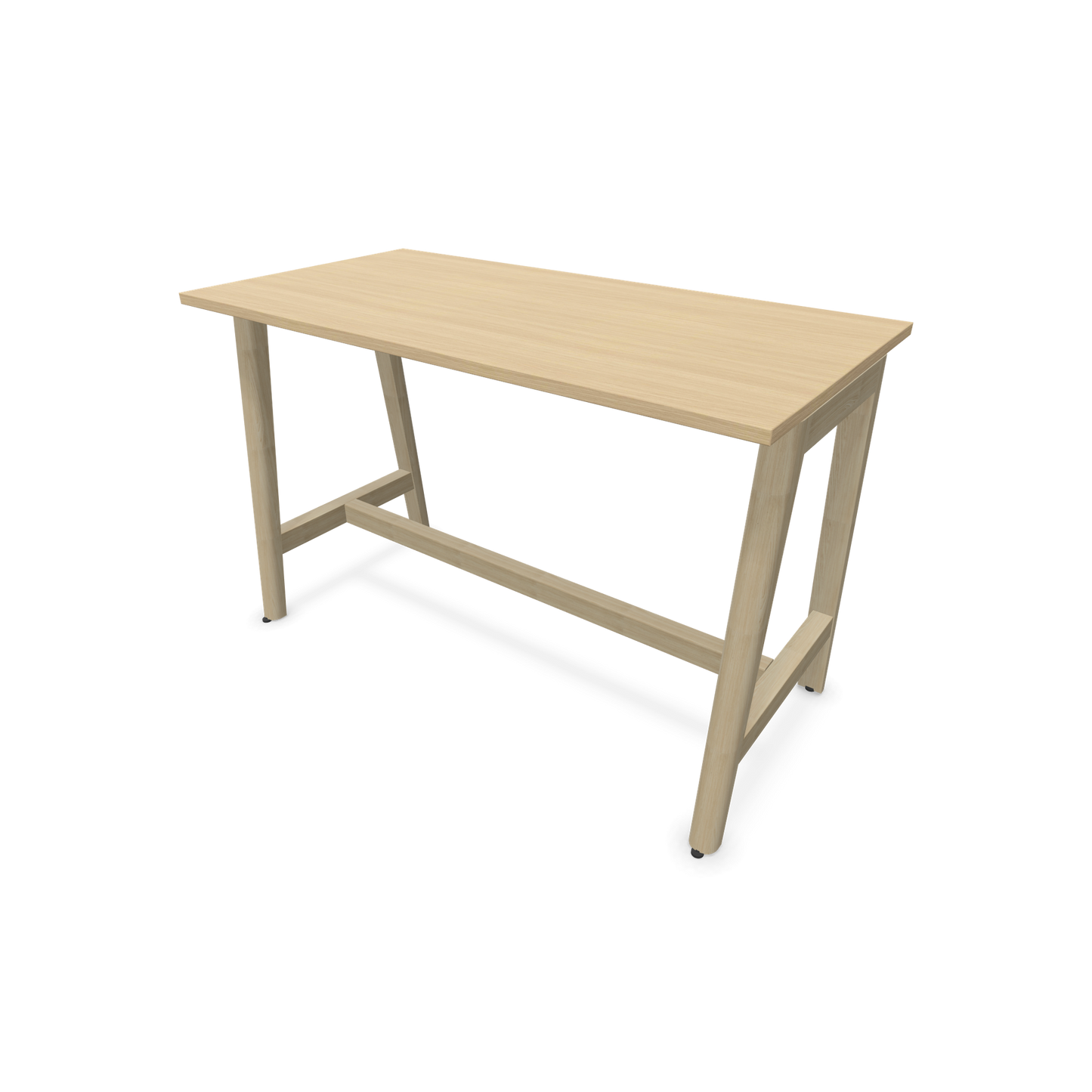 Narbutas Nova Wood Hochtisch 900mm hoch - 1400x700mm - Gestell Esche Natur - Tischplatte Eichendekor - 6020498