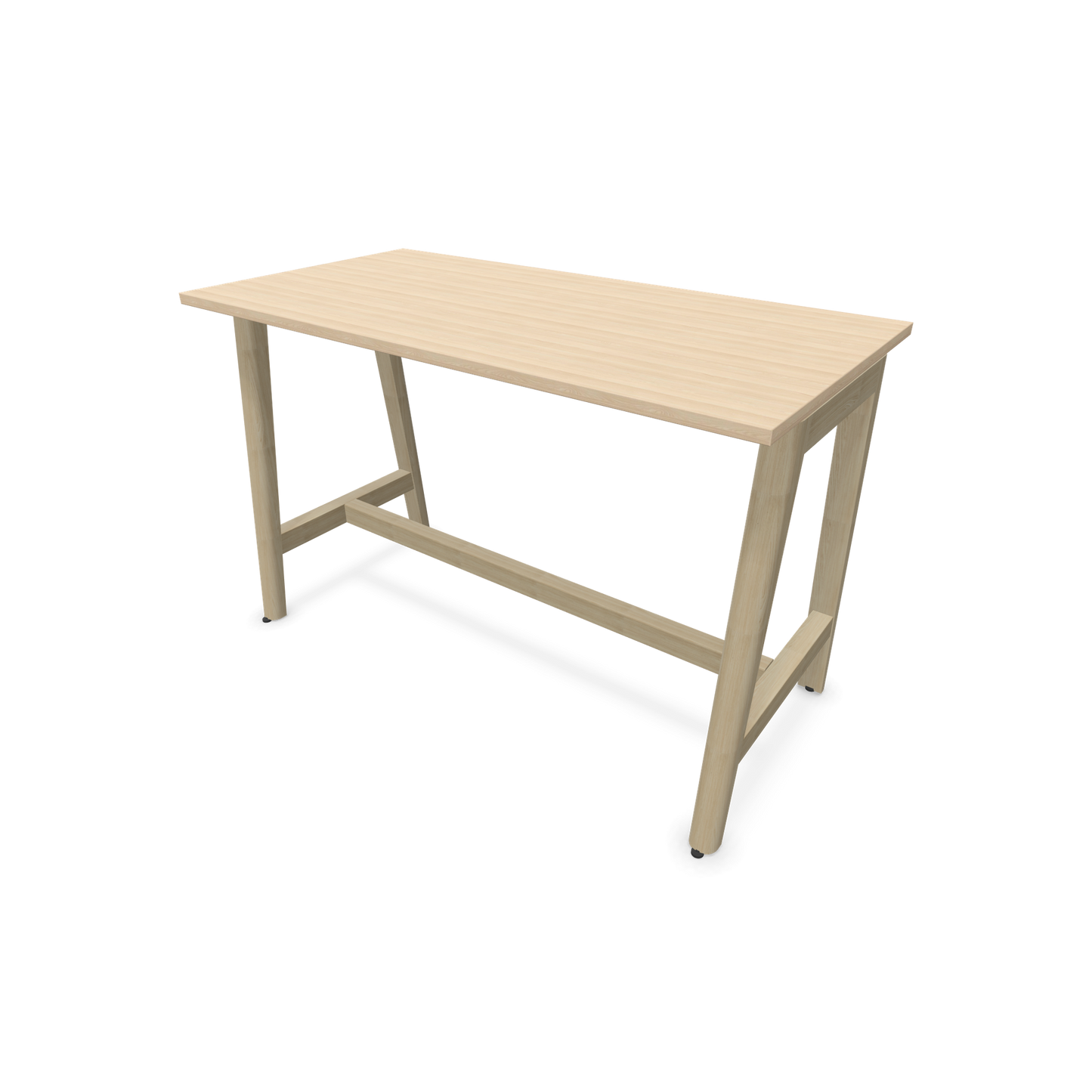 Narbutas Nova Wood Hochtisch 900mm hoch - 1400x700mm - Gestell Esche Natur - Tischplatte Eschendekor - 6020500